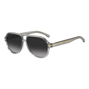 New HUGO BOSS Grey Aviator BOSS 1507/S KB79O Sunglasses Women